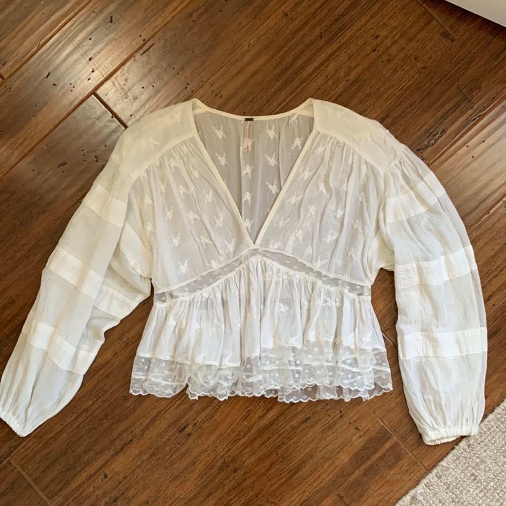 White free people top